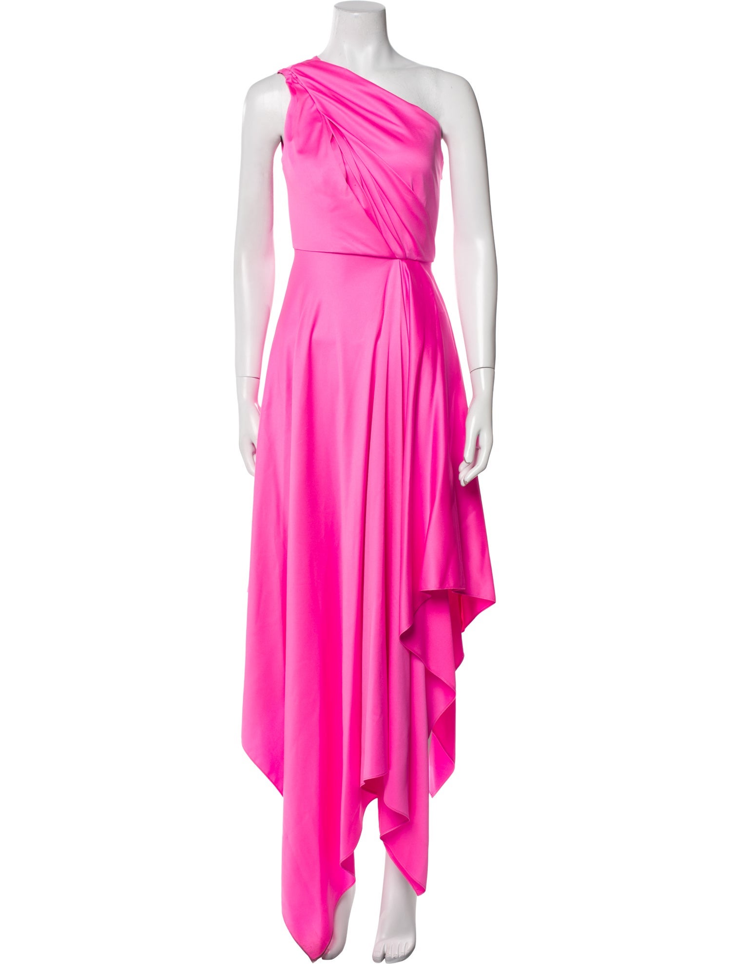 Solace London One-Shoulder Long Dress