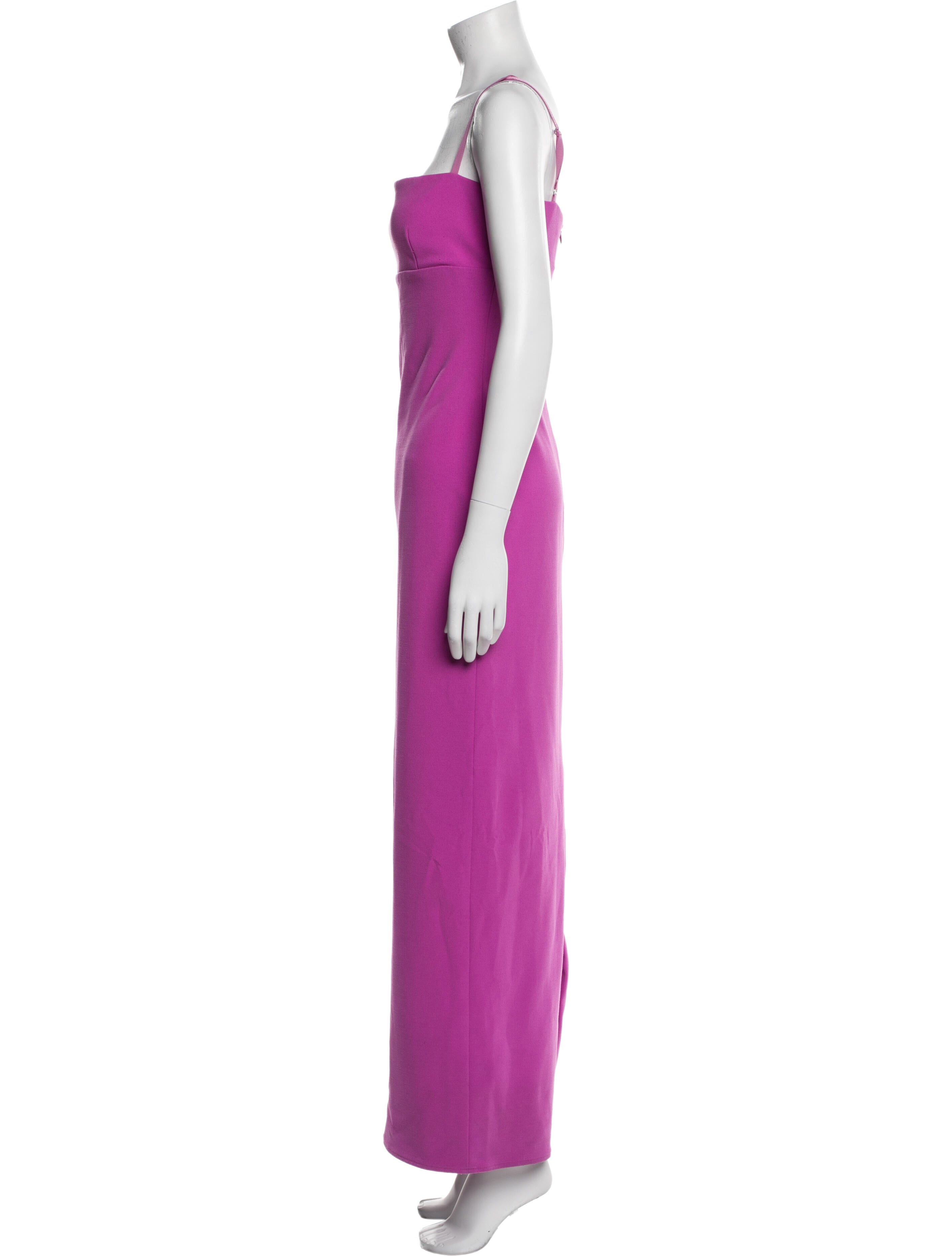 Solace London Square Neckline Long Dress