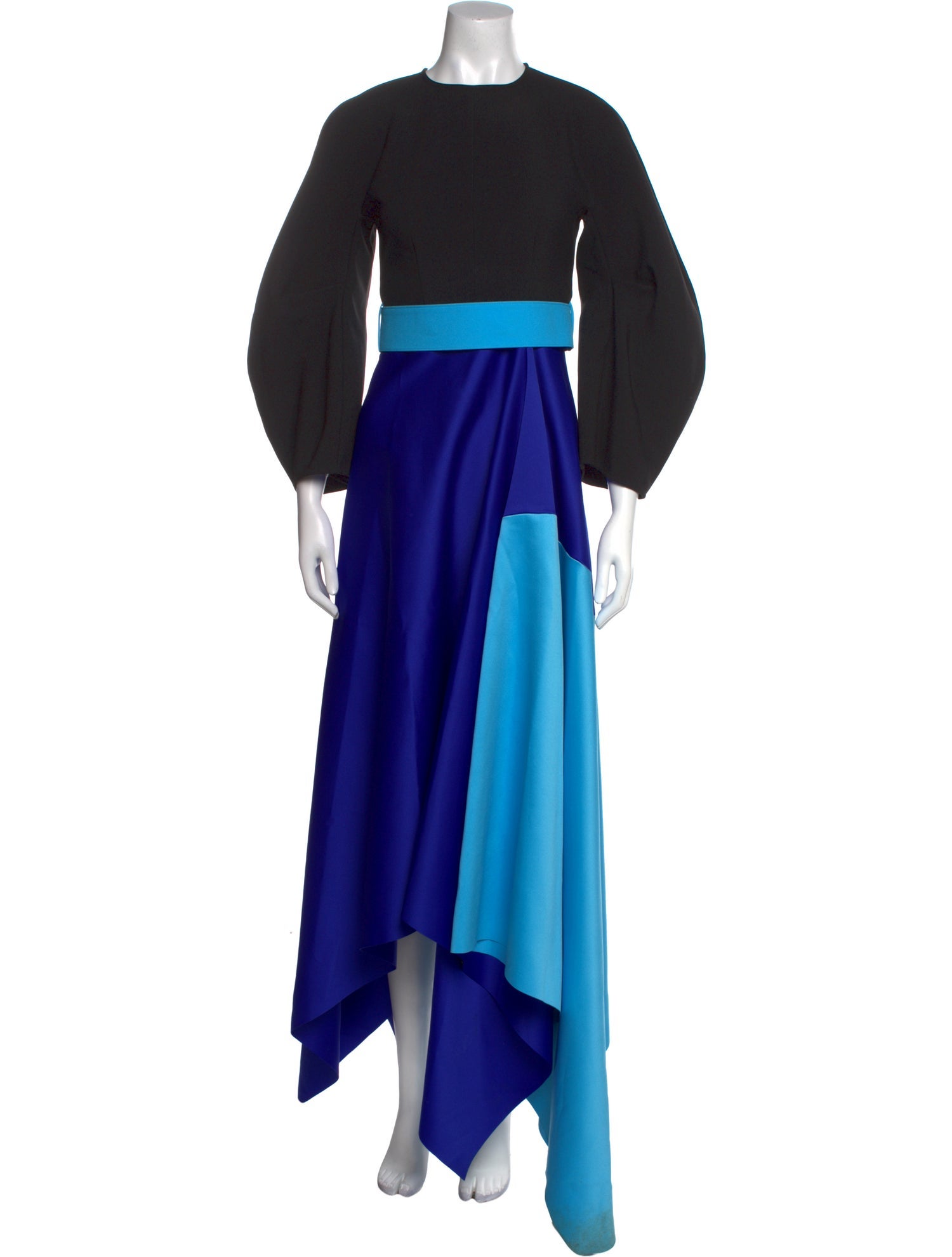 Solace London Colorblock Pattern Long Dress