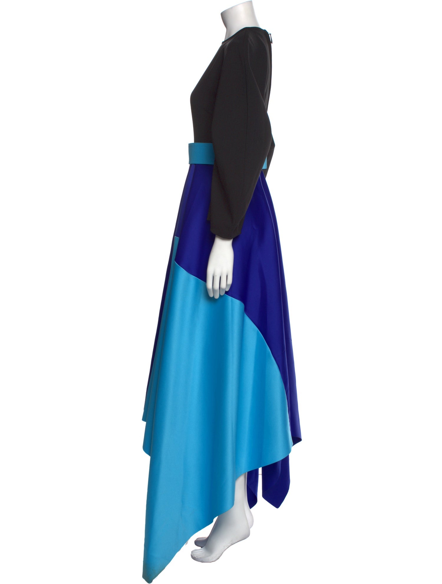 Solace London Colorblock Pattern Long Dress