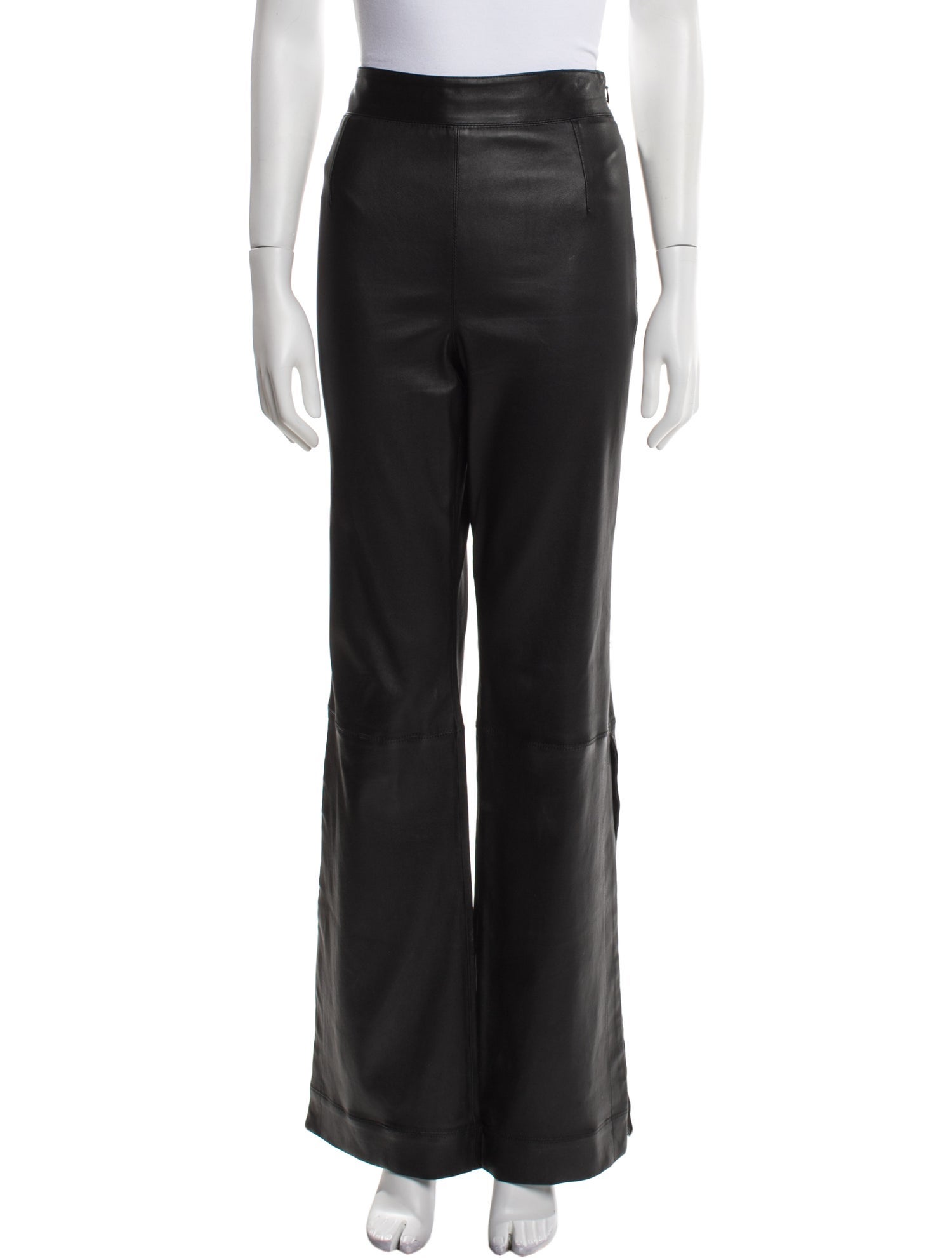 Solace London Leather Wide Leg Pants