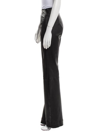 Solace London Leather Wide Leg Pants