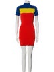 Solace London Colorblock Pattern Mini Dress