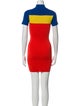 Solace London Colorblock Pattern Mini Dress