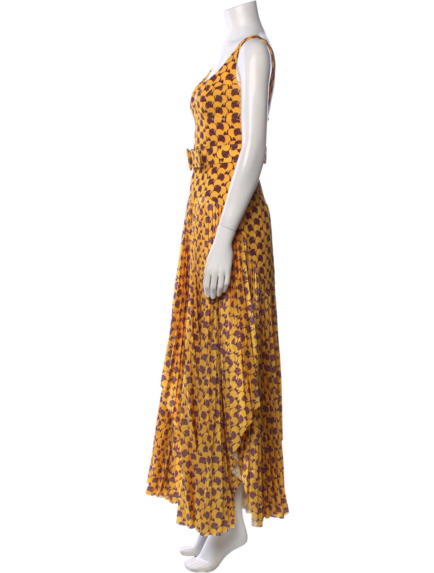 Solace London Animal Print Long Dress