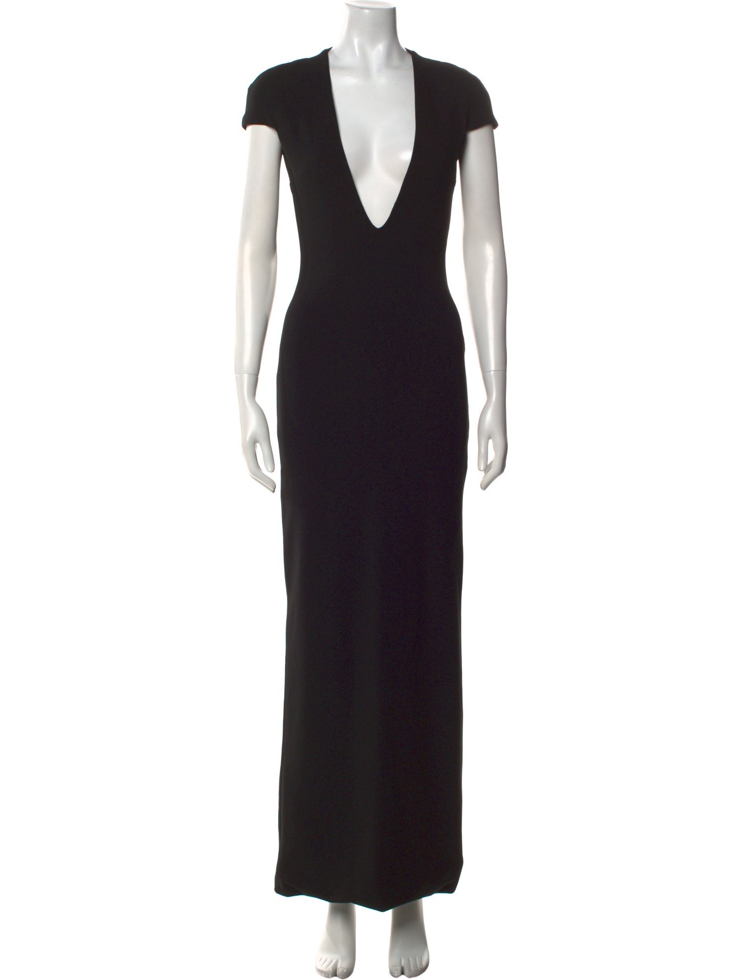 Solace London Plunge Neckline Long Dress