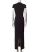 Solace London Plunge Neckline Long Dress