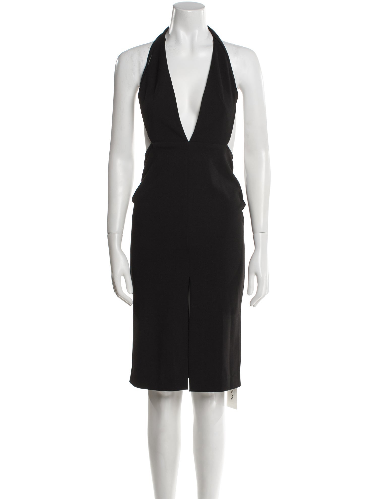 Solace London Halterneck Knee-Length Dress