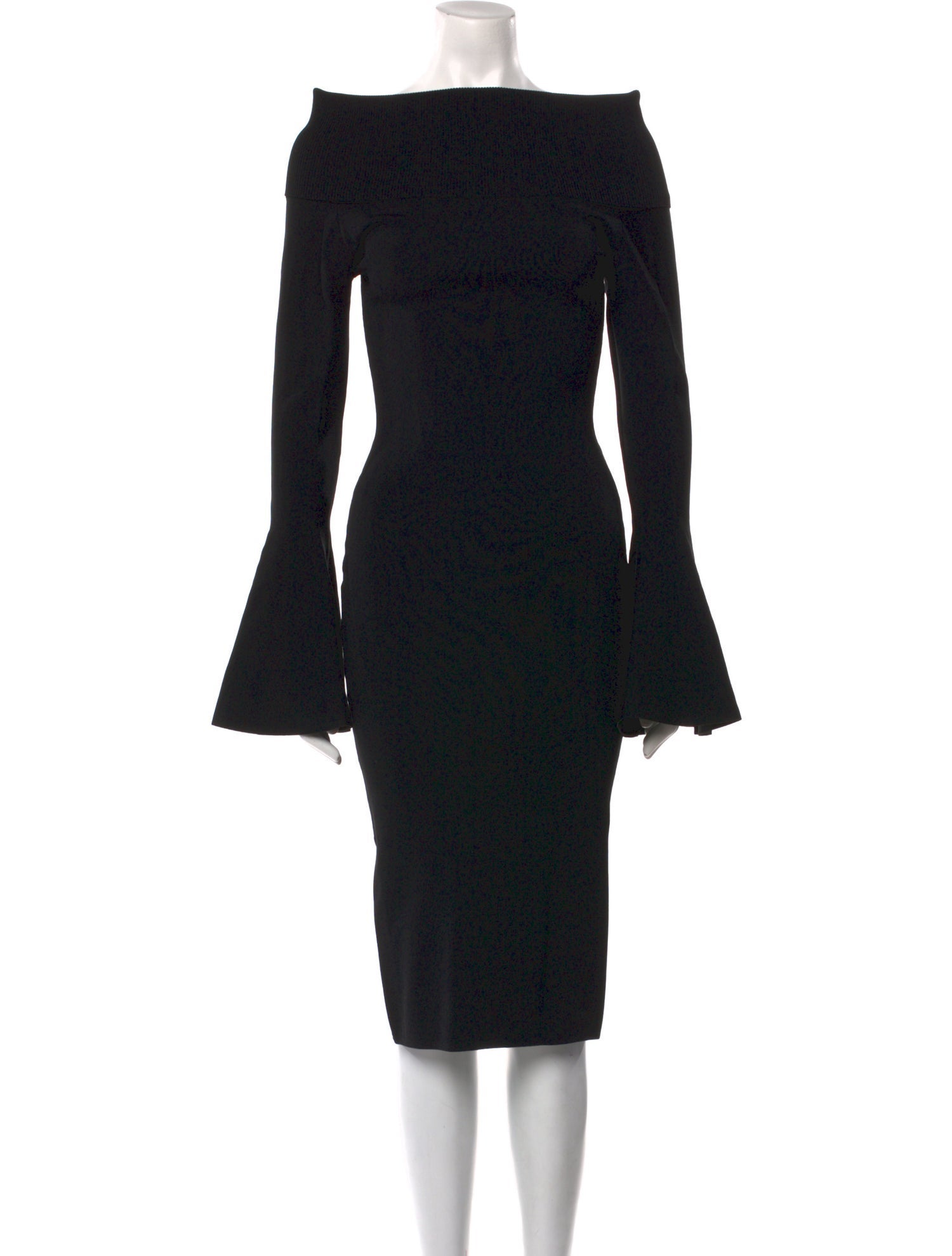 Solace London Bateau Neckline Midi Length Dress