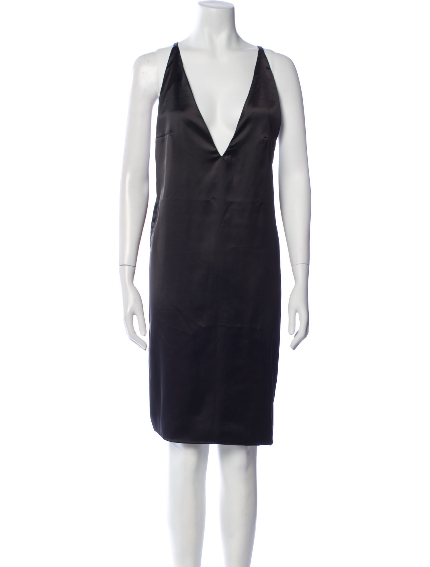 Solace London Plunge Neckline Knee-Length Dress