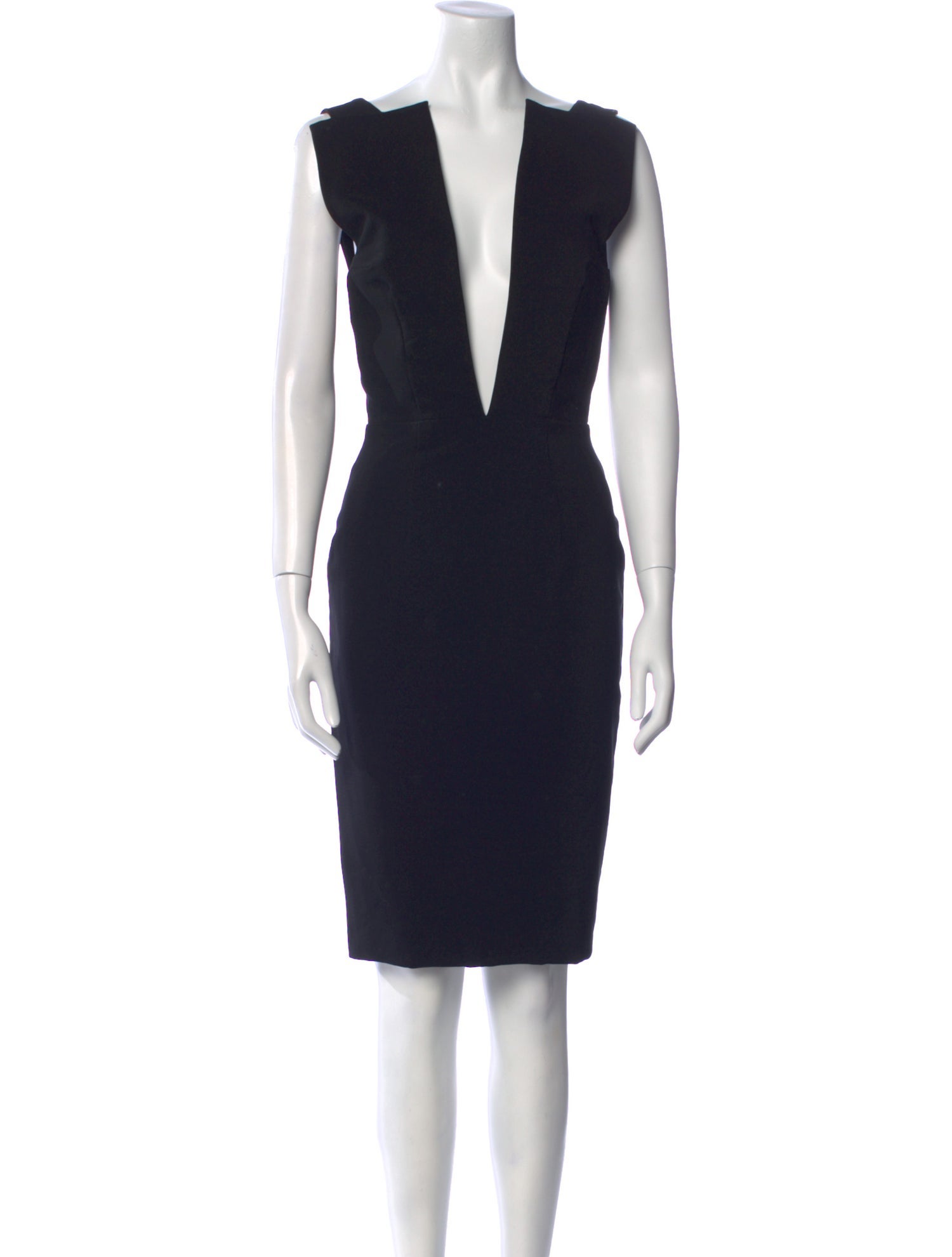 Solace London V-Neck Knee-Length Dress