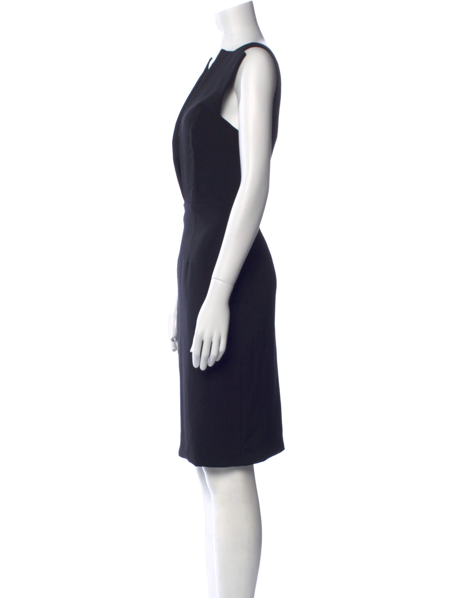 Solace London V-Neck Knee-Length Dress