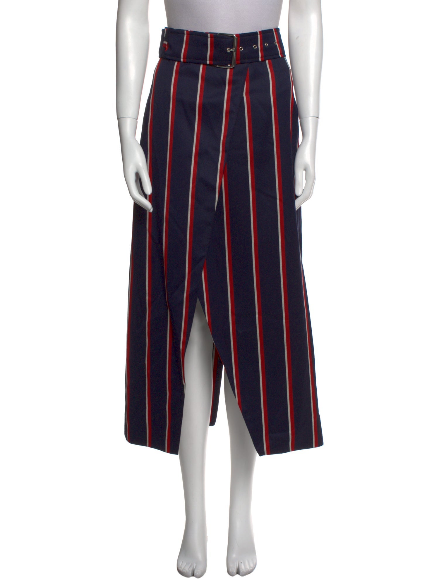 Solace London Wool Midi Length Skirt