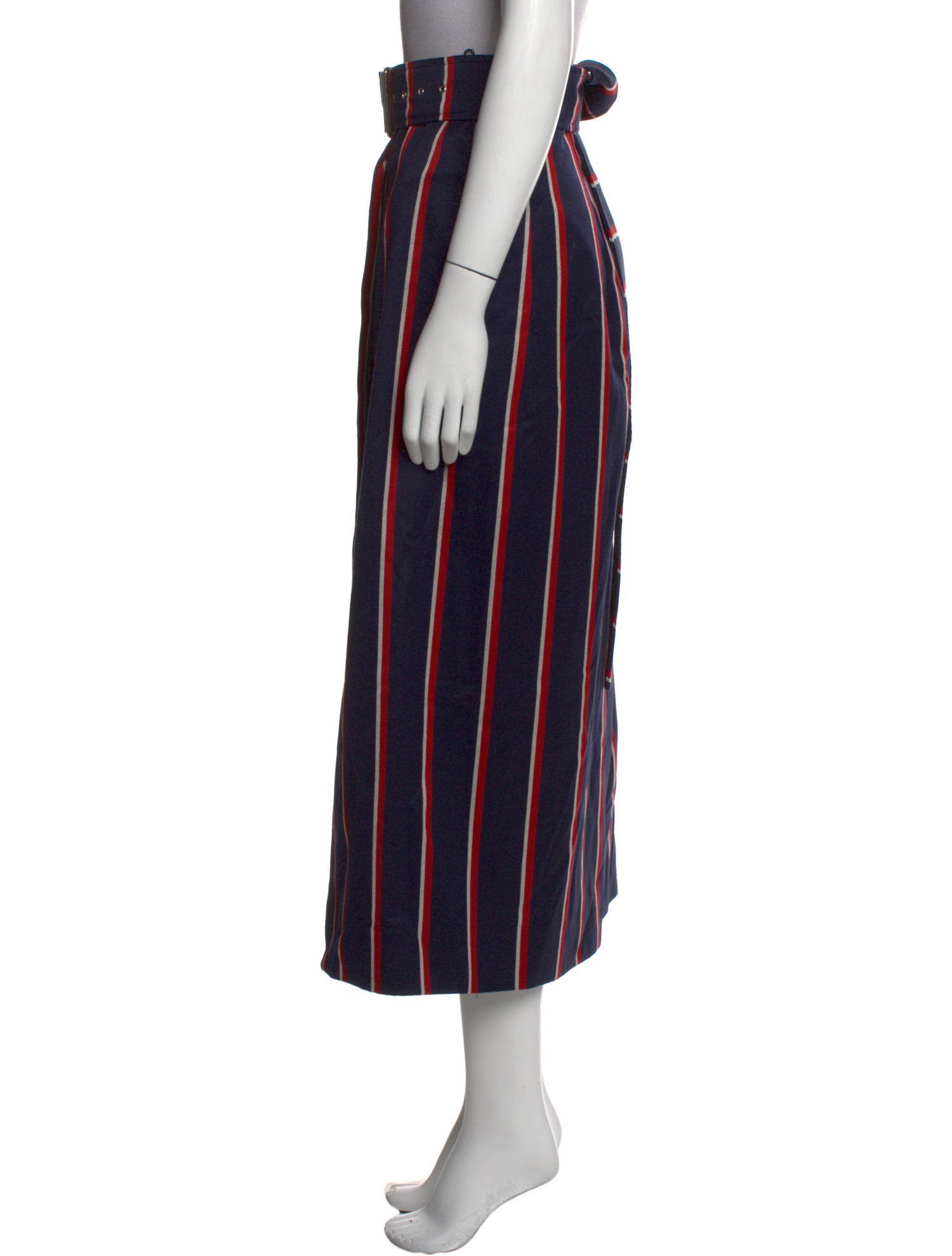 Solace London Wool Midi Length Skirt