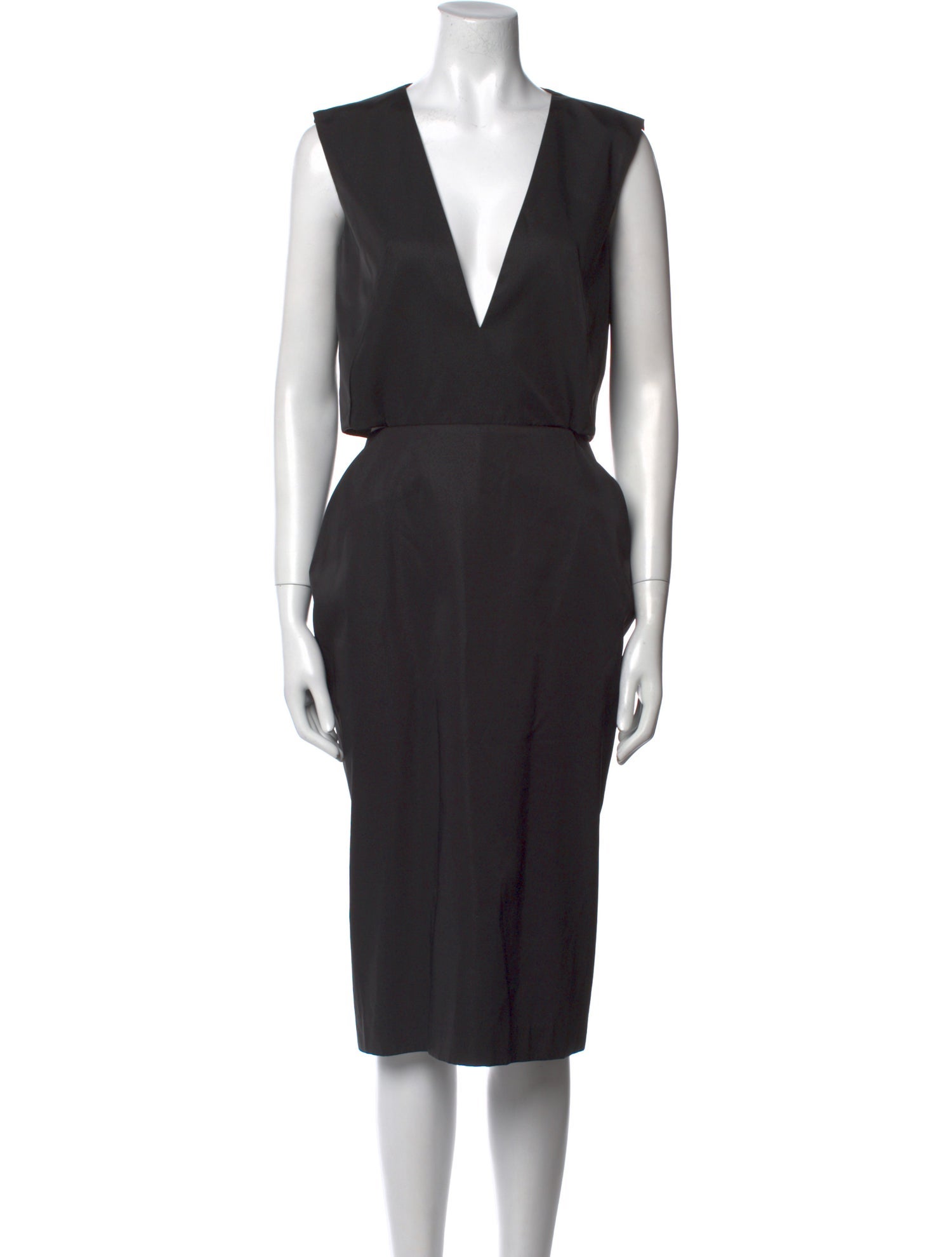 Solace London V-Neck Midi Length Dress