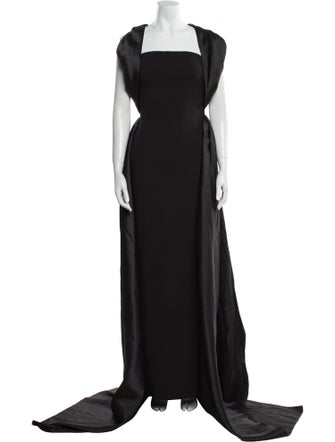 Solace London Square Neckline Long Dress