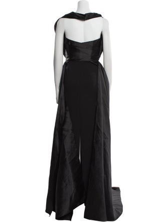 Solace London Square Neckline Long Dress