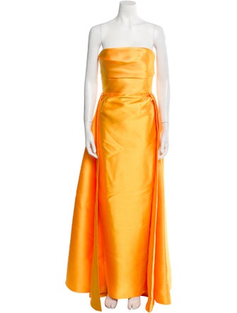 Solace London Strapless Long Dress