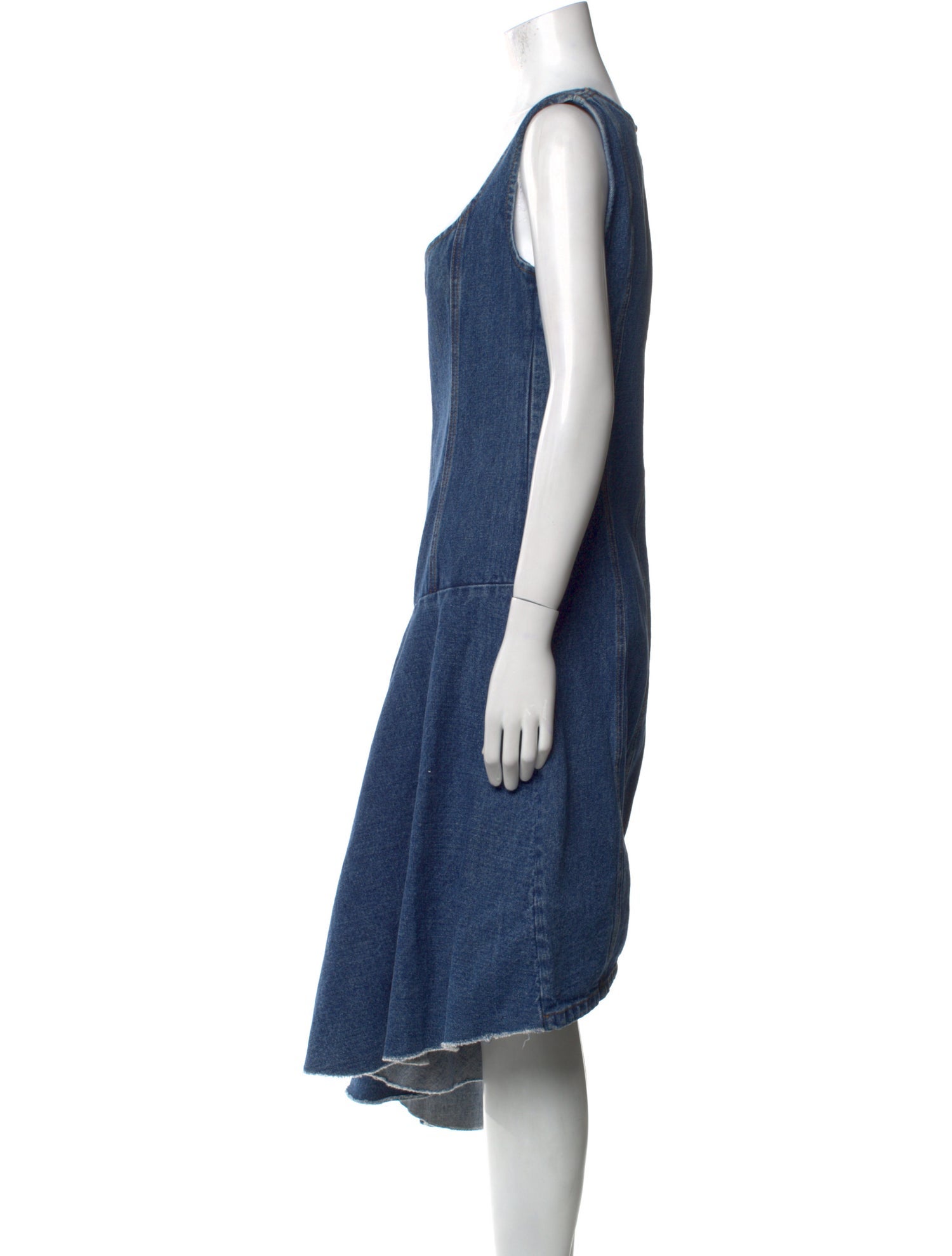 Solace London Square Neckline Knee-Length Dress