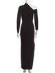 Solace London One-Shoulder Long Dress