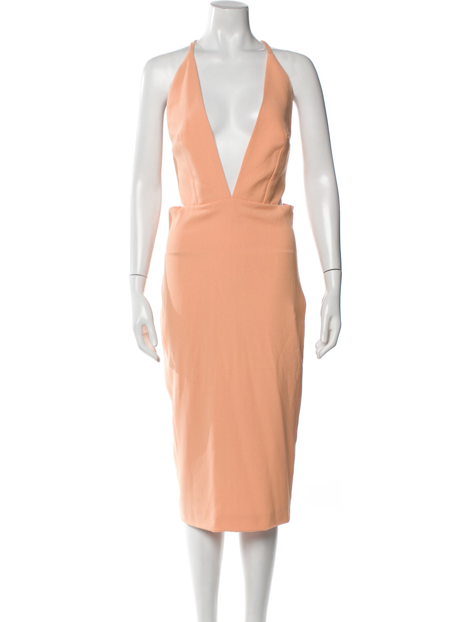 Solace London V-Neck Midi Length Dress