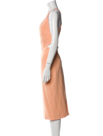 Solace London V-Neck Midi Length Dress