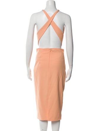 Solace London V-Neck Midi Length Dress