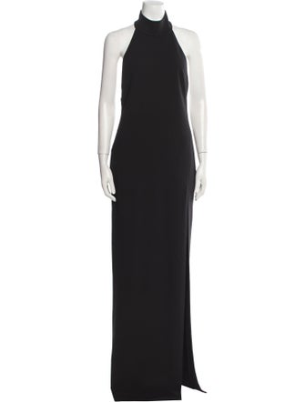 Solace London Mock Neck Long Dress