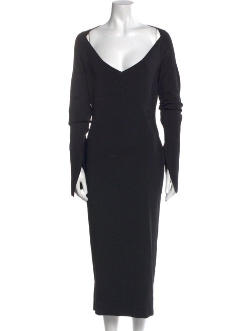 Solace London V-Neck Midi Length Dress