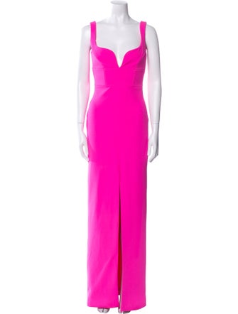 Solace London V-Neck Long Dress