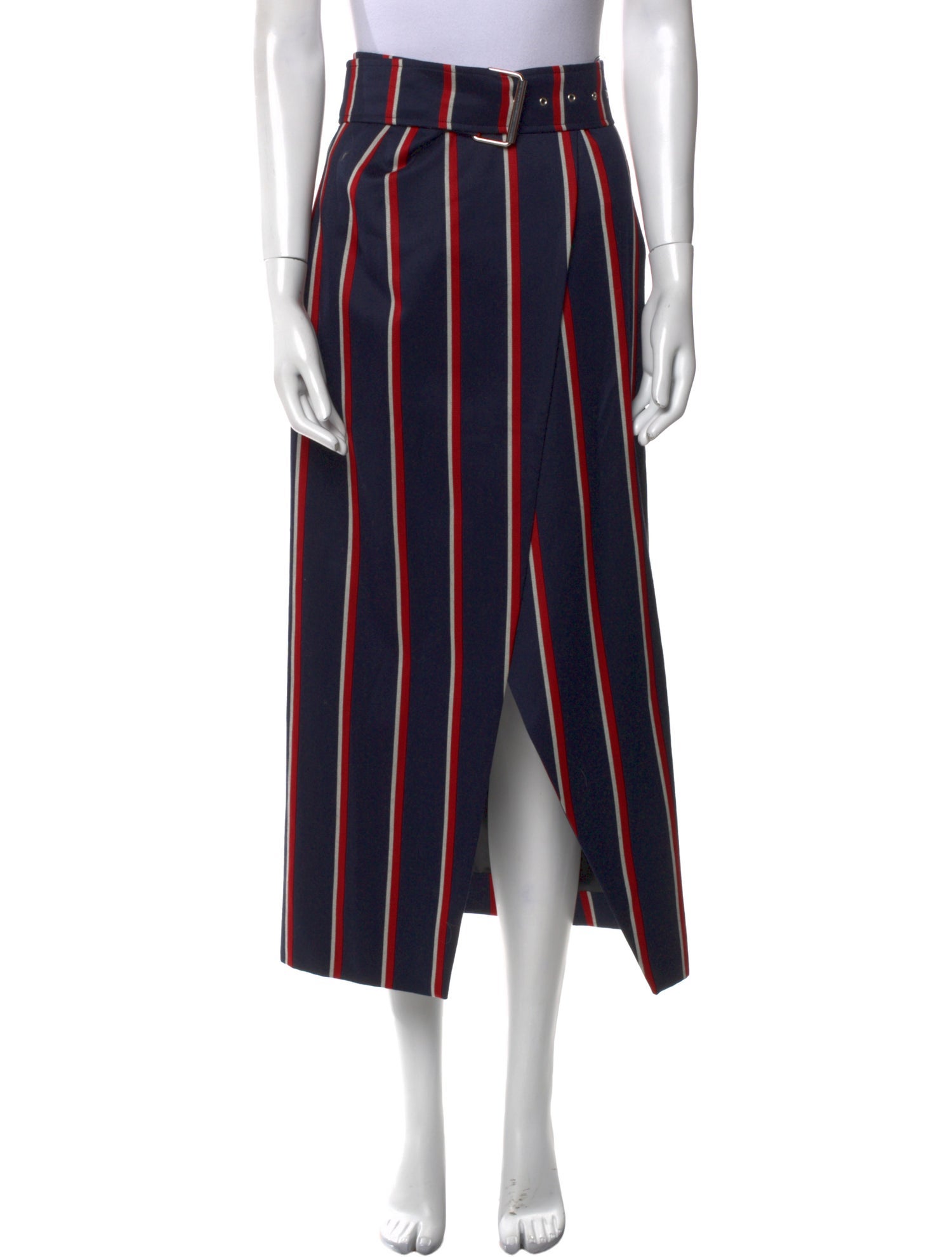 Solace London Wool Midi Length Skirt