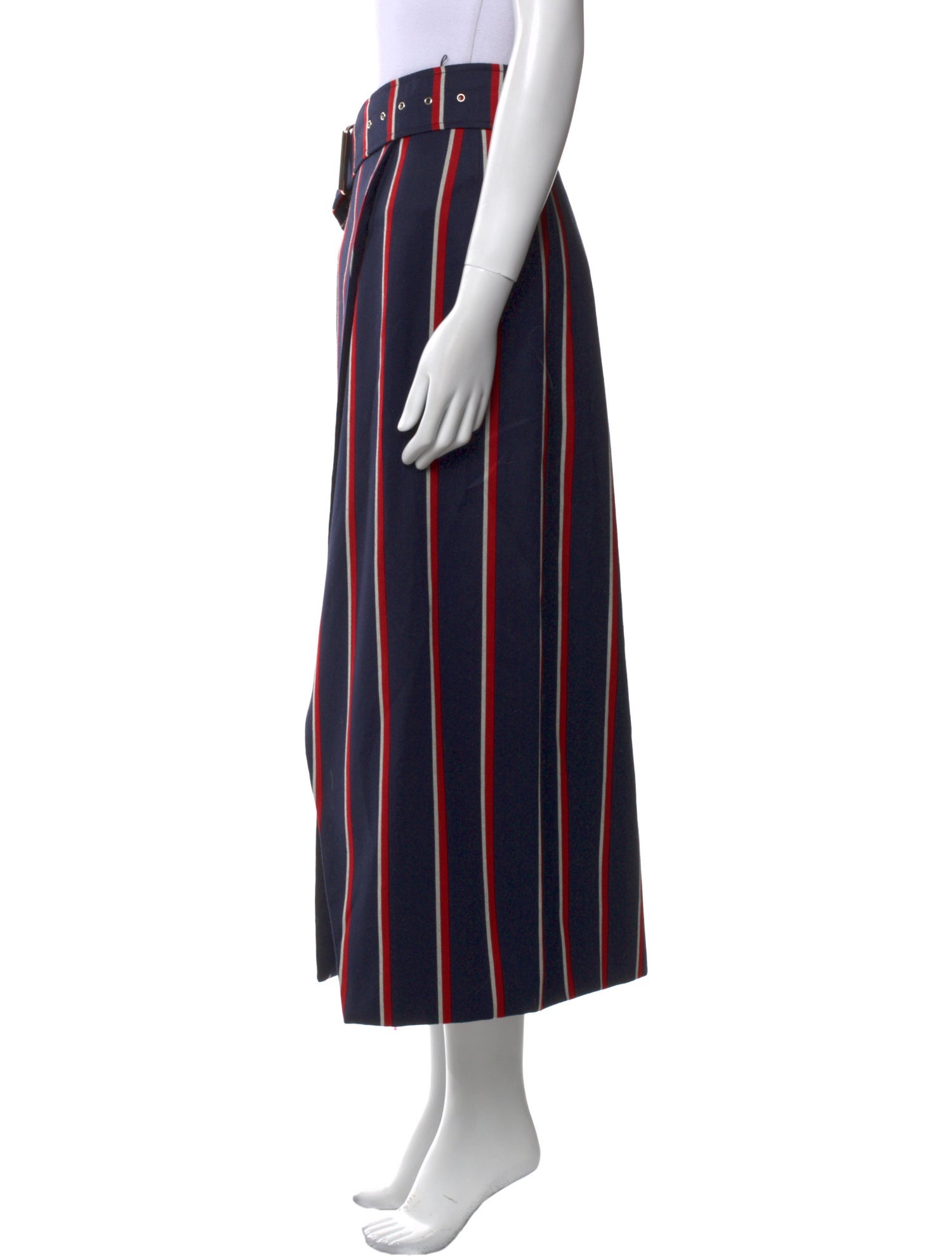 Solace London Wool Midi Length Skirt