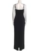 Solace London Square Neckline Long Dress