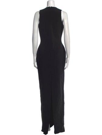 Solace London V-Neck Long Dress