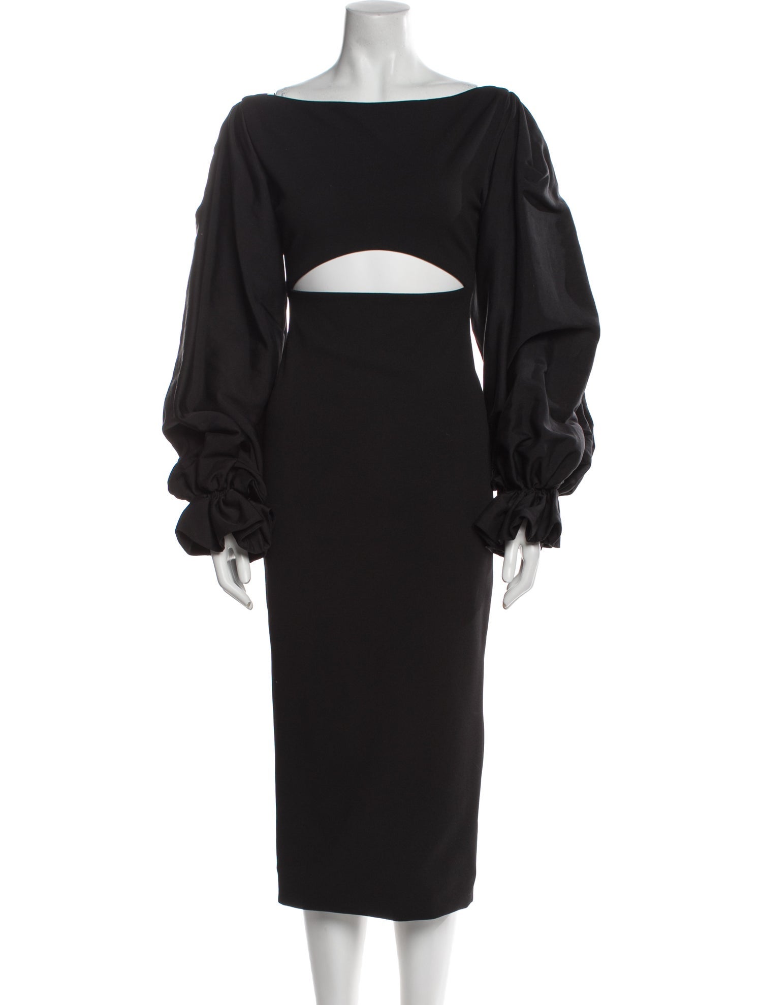 Solace London Bateau Neckline Midi Length Dress