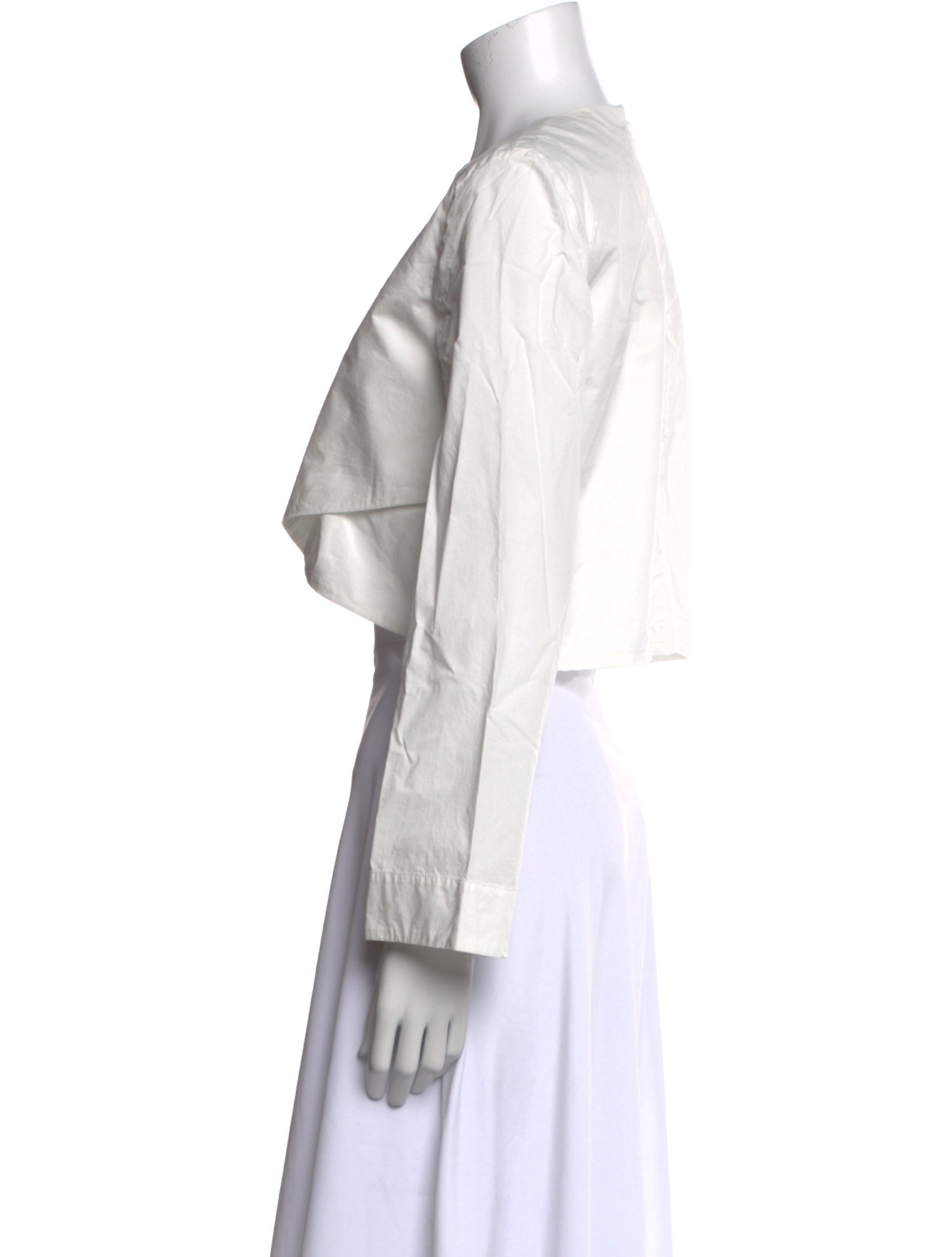 Solace London V-Neck Long Sleeve Crop Top