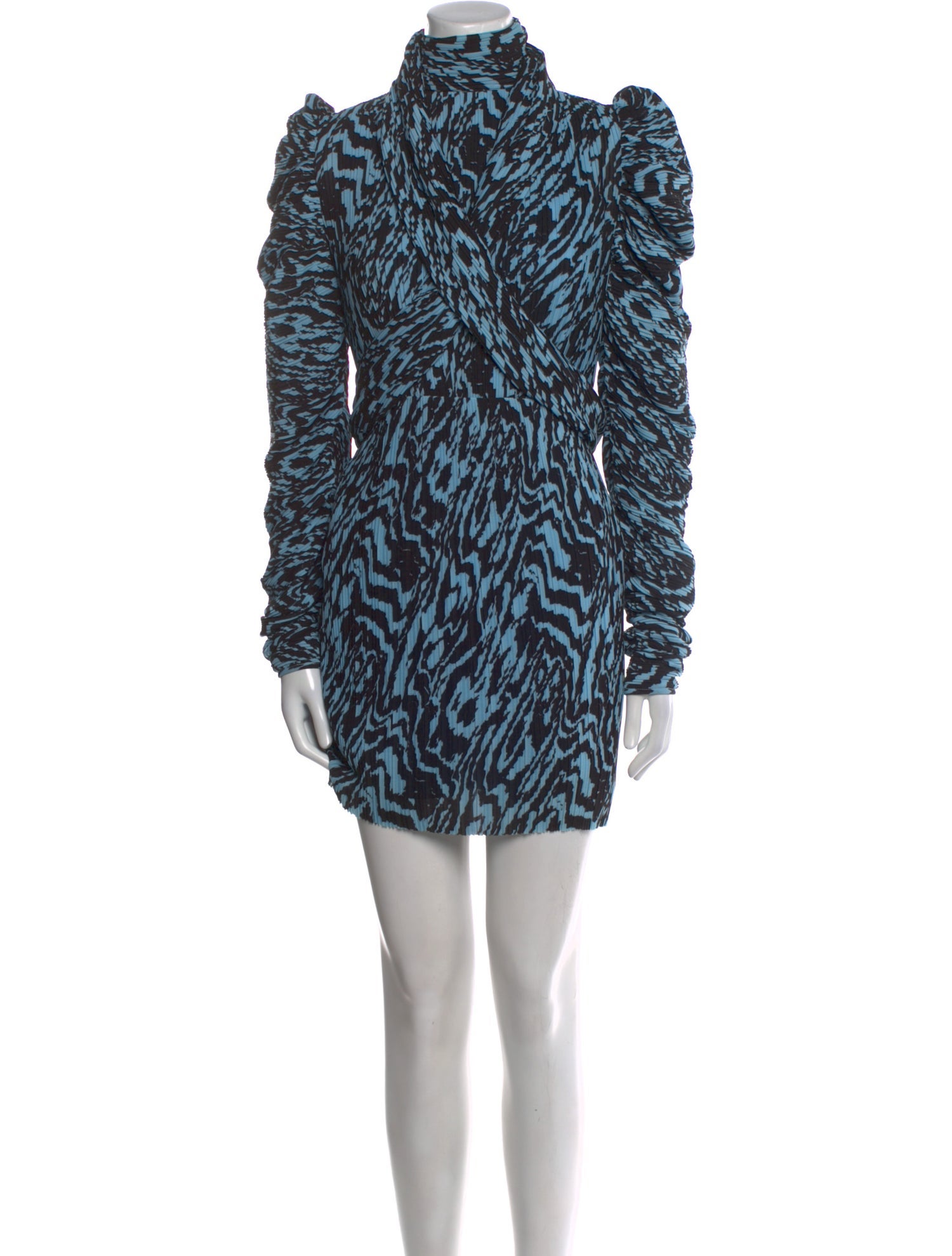 Solace London Animal Print Mini Dress