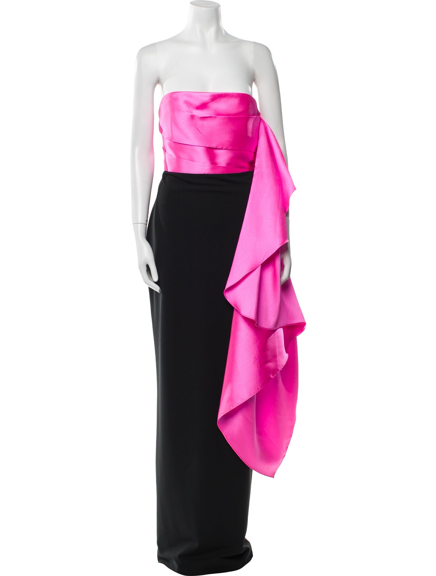 Solace London Colorblock Pattern Long Dress