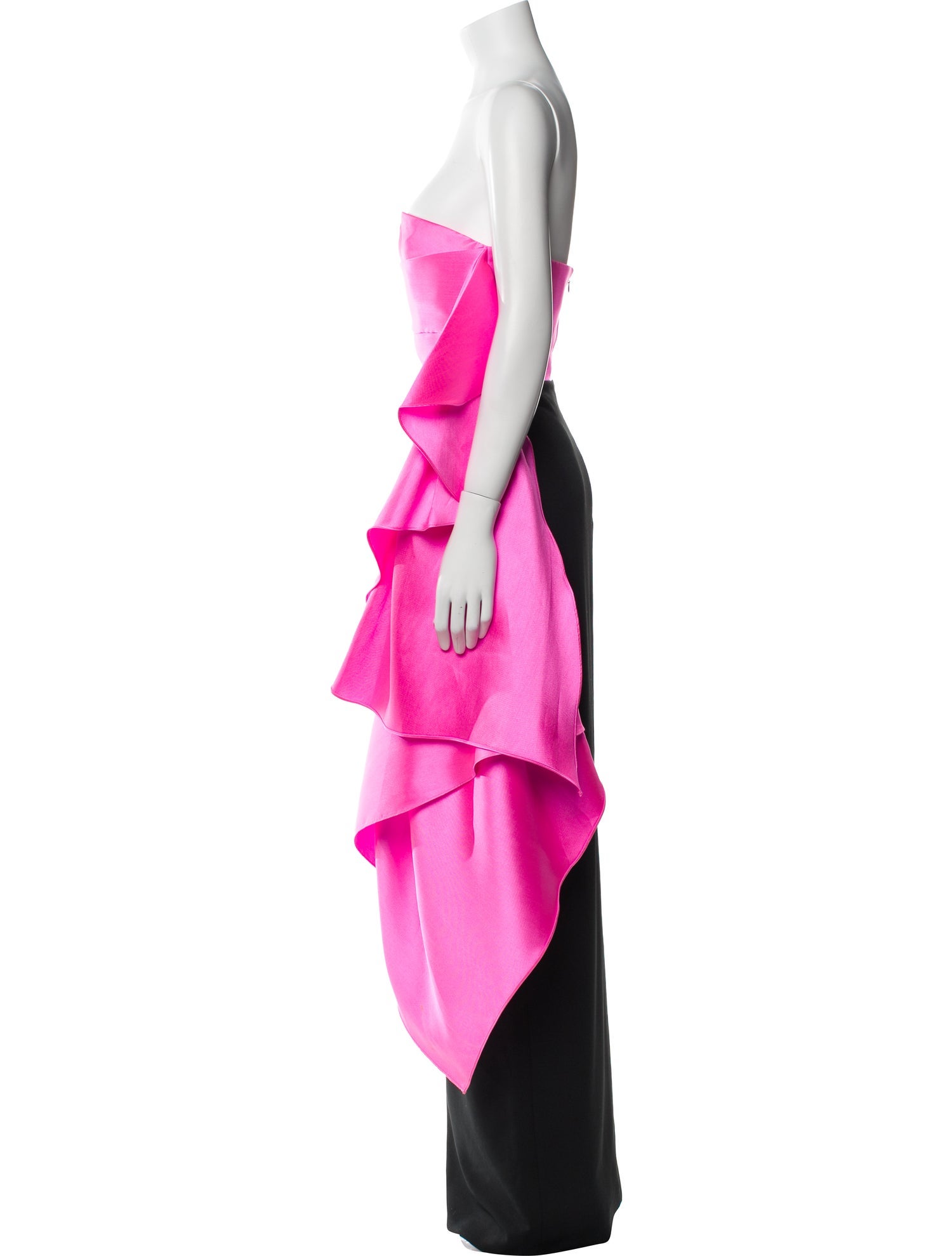Solace London Colorblock Pattern Long Dress