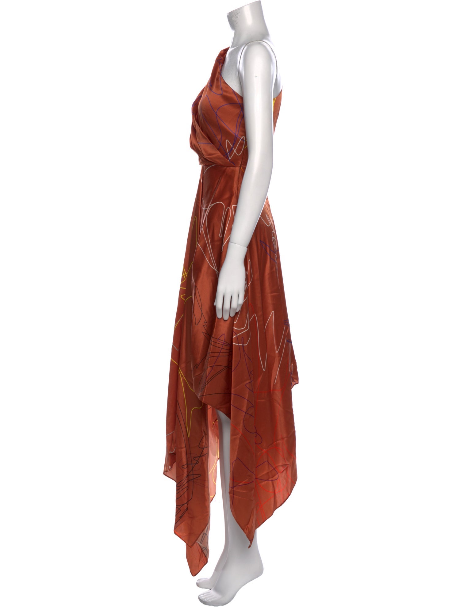 Solace London Silk Long Dress
