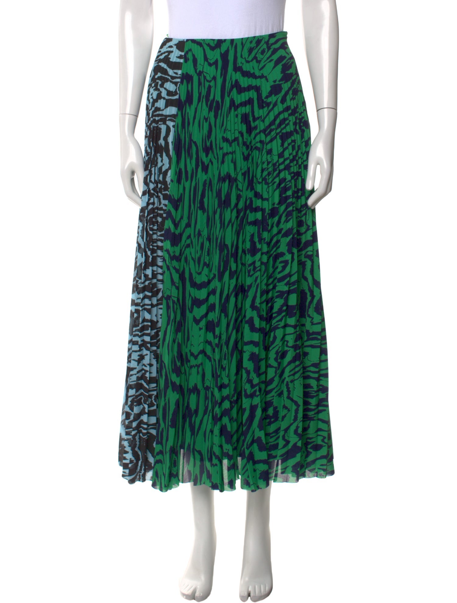 Solace London Animal Print Midi Length Skirt