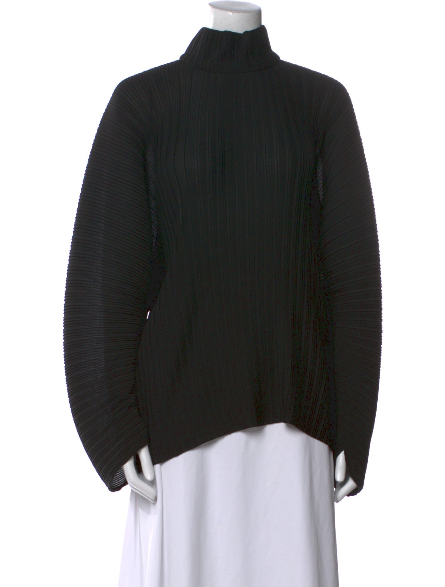 Solace London Mock Neck Long Sleeve Blouse