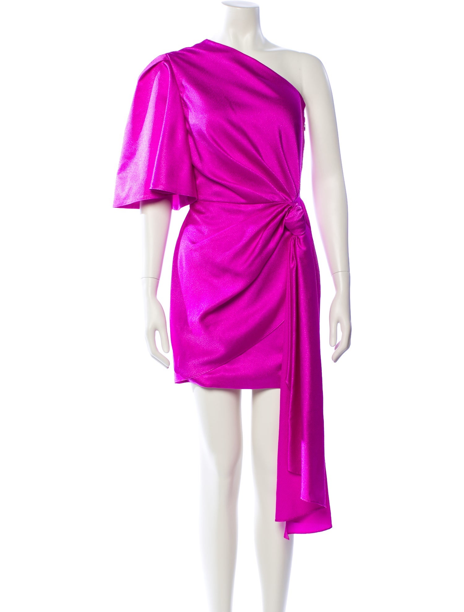 Solace London One-Shoulder Midi Length Dress