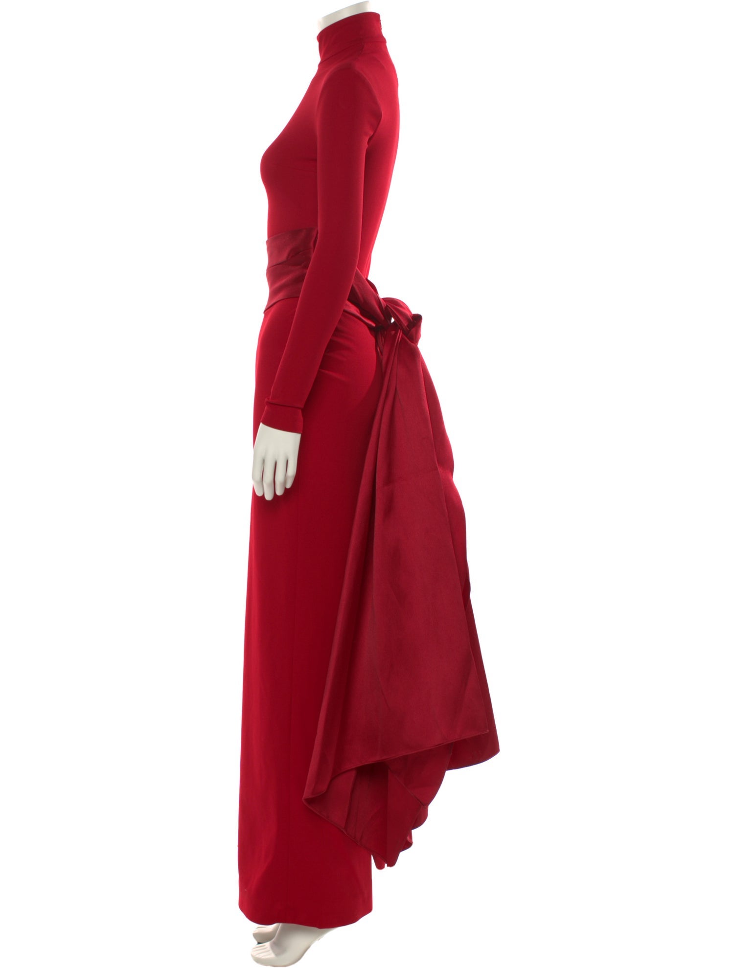 Solace London Mock Neck Long Dress