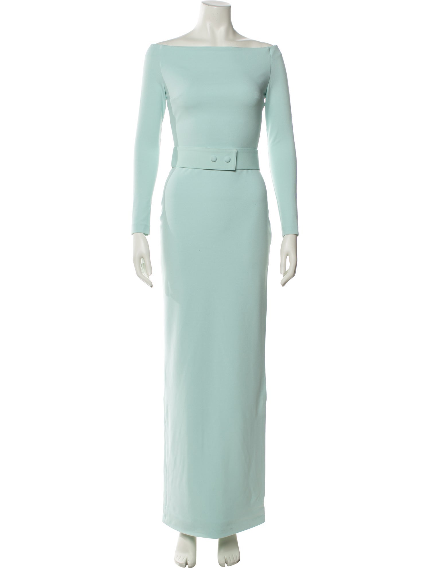 Solace London Bateau Neckline Long Dress