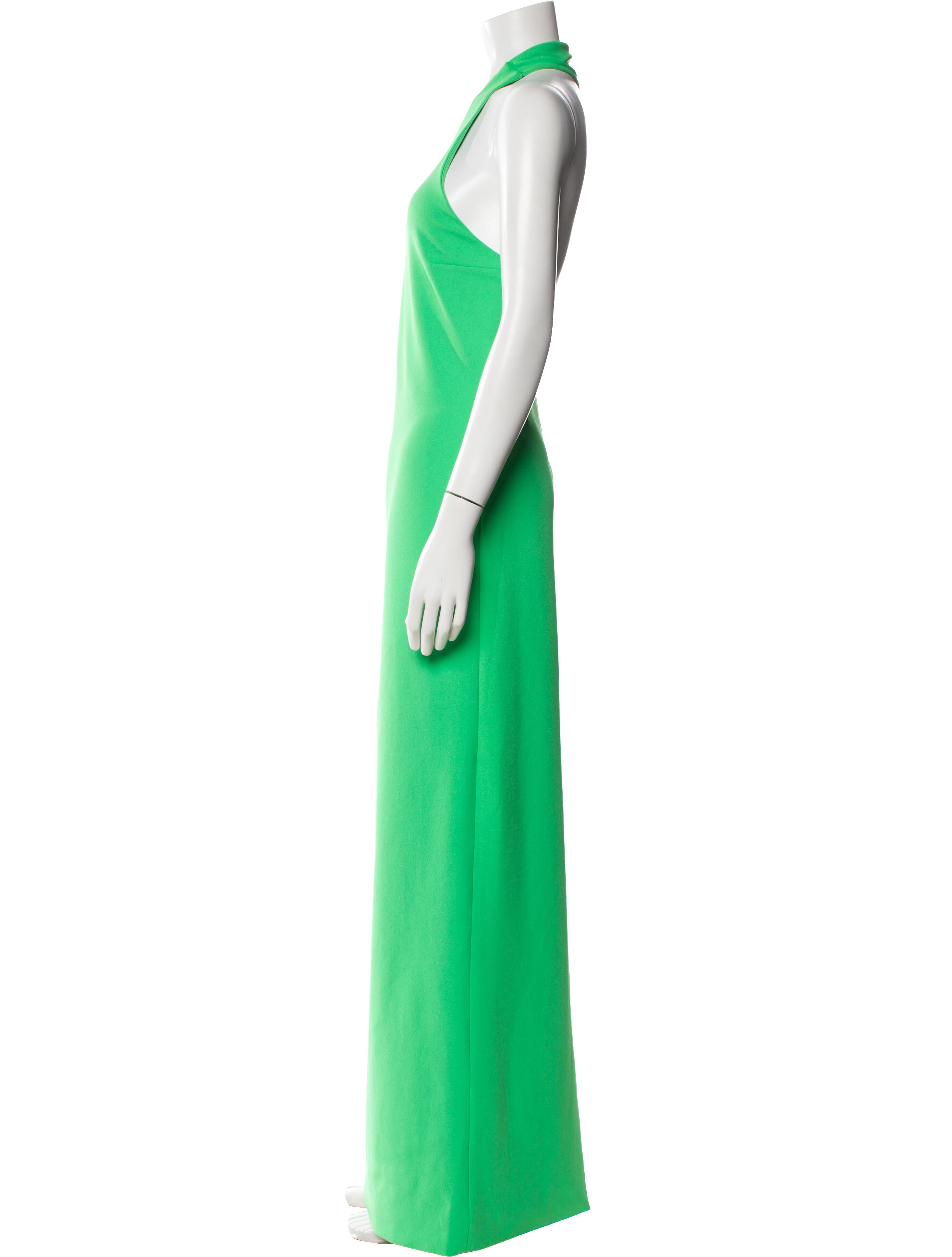 solace london dress green Halterneck Long - Dresses, Clothing - WSOLA27680 Lorena midi dress