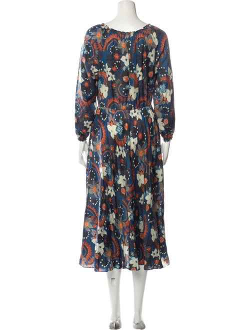 Soler Floral Print Midi Length Dress