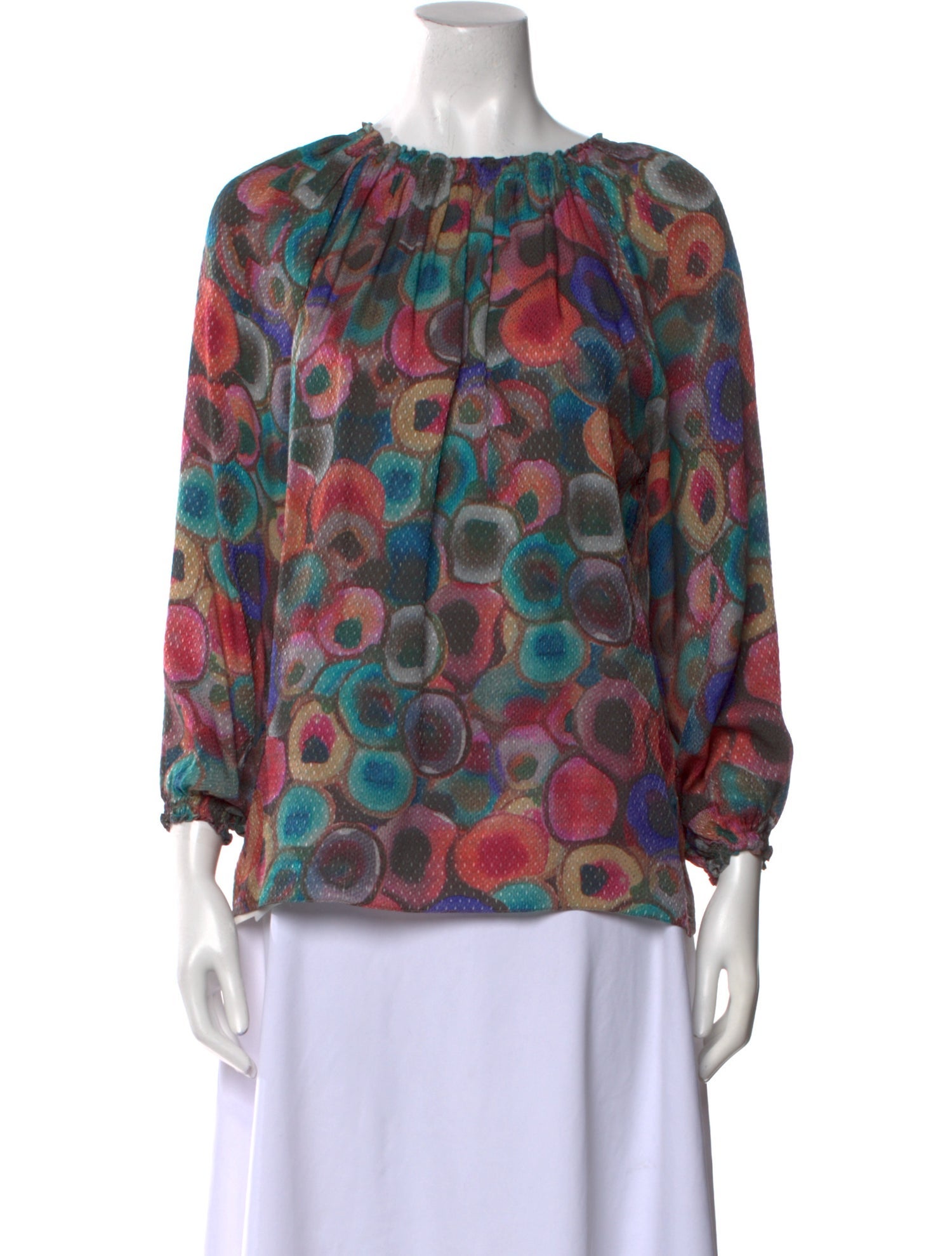 Soler Silk Printed Blouse
