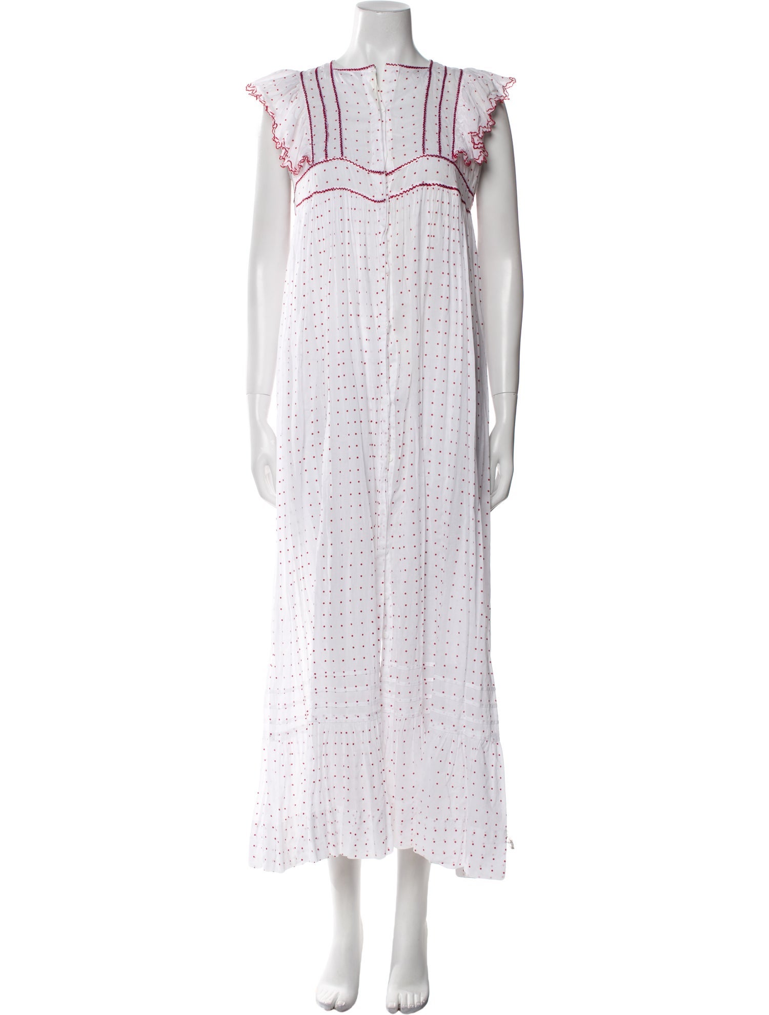 Soler Polka Dot Print Long Dress