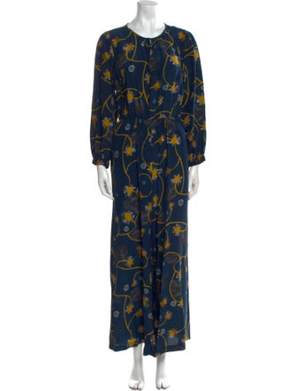 Soler Silk Printed Jumpsuit